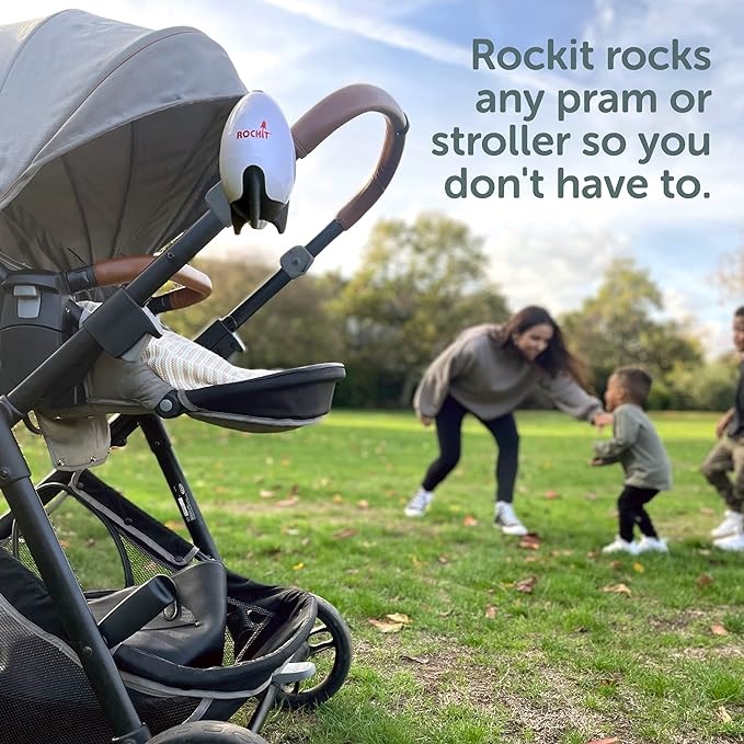 Rockit Portable Baby Rocker, rocks your pram or stroller automatically